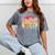 Vintage 1970 Retro Style 70's Born Nostalgia Vibe Birthday Premium Tri-Blend Mineral Wash Tshirts Mineral Gray