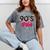 Vintage 90's Babe Party Back To 90s Cassette Nostalgia Mineral Wash Tshirts Mineral Gray