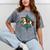 Vintage Carousel Horse Merry Go Round Nostalgia Art Premium Mineral Wash Tshirts Mineral Gray