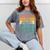 Vintage Class Of 2024 High School Graduation Student Mineral Wash Tshirts Mineral Gray