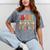 Vintage Peace Out 5th Grade Graduation Last Day Of School Mineral Wash Tshirts Mineral Gray