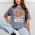 Women's Senior Niece Class Of 2026 Basketball Graduation Heart Mineral Wash Tshirts Mineral Gray