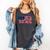 America US Flag Books Library Reading For Book Lover Reader Comfort Colors Tank Top Pepper