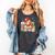Christmas Gingerbread Man Reading Book Snowflake Teacher Comfort Colors Tank Top Pepper