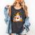 Cute Beanie Ghost Bookworm Cozy Book Reading Halloween Comfort Colors Tank Top Pepper
