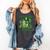 Retro Book Lucky Reading Teacher St Patrick's Day -Adults Small Cotton Blend Polyester Blend Short Sleeve Comfort Colors Tank Top Pepper
