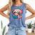 Adorable Book Lover Axolotl With Reading Glasses Cute Comfort Colors Tank Top Blue Jean
