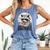 Booktrovert Raccoon Reading And Coffee For Book Lover Comfort Colors Tank Top Blue Jean
