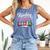 Cute Reading With My Gnomies Gnome Book Bookworm Lover Comfort Colors Tank Top Blue Jean