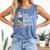 Easily Distracted By Books And Gnomes Comfort Colors Tank Top Blue Jean