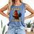 F-CAW-F I'm Reading Chicken Book Lover Introvert Meme Comfort Colors Tank Top Blue Jean