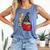 Gnome Read Reading Book Librarian Across America Women Kids Comfort Colors Tank Top Blue Jean