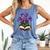 Irises Flowers Book Iris Floral Comfort Colors Tank Top Blue Jean