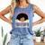 Just a Girl Who Loves Books African American Book Nerd Lover Comfort Colors Tank Top Blue Jean