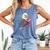 Kawaii Eagle Reads Book Reading Library Book Bookworm Comfort Colors Tank Top Blue Jean