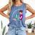 Leave Me Alone I'm Reading a Book For Bookworms Premium Tri-Blend Comfort Colors Tank Top Blue Jean