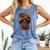 Melanin Girl Afro Book Lover Librarian Teacher Student Comfort Colors Tank Top Blue Jean