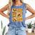 Orange Comic Book Orange Color Graphic Premium Tri-Blend Comfort Colors Tank Top Blue Jean