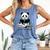 Panda Reading Chapter Books Comfort Colors Tank Top Blue Jean