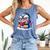 Penguin Reading a Book Animal Comfort Colors Tank Top Blue Jean