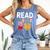 Pig Elephant Reading Cute Book Lover Bookworm Boys Girls Kid Comfort Colors Tank Top Blue Jean Pig Elephant Reading Cute Book Lover Bookworm Boys Girls Kid Comfort Colors Tank Top Blue Jean