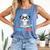 I Read Alotl Cute Axolotl Reading Book Lover Comfort Colors Tank Top Blue Jean