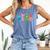 Reading Dinosaur T Rex Dino Book Lover Comfort Colors Tank Top Blue Jean