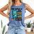 Respect Elders Cellphone Pushing Books In a Wheelchair Comfort Colors Tank Top Blue Jean