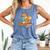 Squirrel Reading Book Glasses Bookworm Librarian Comfort Colors Tank Top Blue Jean
