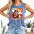 Squirrel Reading Comic Book On Autumn Branch Glasses Leaves Comfort Colors Tank Top Blue Jean
