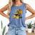 Women's Dragon Bookworm Reading Book Graphic Comfort Colors Tank Top Blue Jean