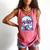 Adorable Book Lover Yeti With Reading Glasses Cute Comfort Colors Tank Top Watermelon
