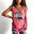 Barely Tolerable Shirt Floral Book Lover Quote Bookish Comfort Colors Tank Top Watermelon
