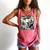 Bigfoot With Alien Reading A Book Bigfoot And UFO Comfort Colors Tank Top Watermelon