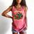 Book Dragon Christmas Reading For Fantasy Lovers Comfort Colors Tank Top Watermelon