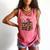 Chapter 67 Floral Book Stack Comfort Colors Tank Top Watermelon