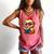 Chicken Reading a Book Farm Animal Chick Comfort Colors Tank Top Watermelon