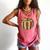 Christmas Book Ornament Lights Holiday Reading Lover Teacher Comfort Colors Tank Top Watermelon