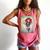 The Crimson Crescent 90s Retro Comic Book Superheroine Art Comfort Colors Tank Top Watermelon