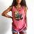 Cute Book Sea Otter Comfort Colors Tank Top Watermelon