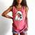 Cute Halloween Ghost Reading Book Comfort Colors Tank Top Watermelon