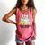 Every Bunny Loves To Read Easter Cute Reading Books Lover Comfort Colors Tank Top Watermelon