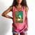 Groovy Ghost Reading Book Cat Halloween Ghost Teacher Comfort Colors Tank Top Watermelon
