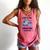 Just A Girl Who Loves Dragons And Books Lover Reading Book Comfort Colors Tank Top Watermelon