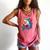 Kawaii Shark Reads Book Reading Library Book Bookworm Comfort Colors Tank Top Watermelon