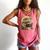 Nerdy Bearded Dragon Glasses Book Reading Comfort Colors Tank Top Watermelon