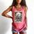 Read In Peace Skeleton Book Lover Bookworm Book Comfort Colors Tank Top Watermelon