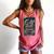 The Reader Tarot Card Book Dragon Romantasy Fantasy Bookish Comfort Colors Tank Top Watermelon