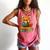 Reading Book Lover Red Panda Read Books Be Kind Stays Weird Comfort Colors Tank Top Watermelon