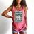 Retro Tired Moms Book Club Bookish Booktrovert Mother's Day Comfort Colors Tank Top Watermelon